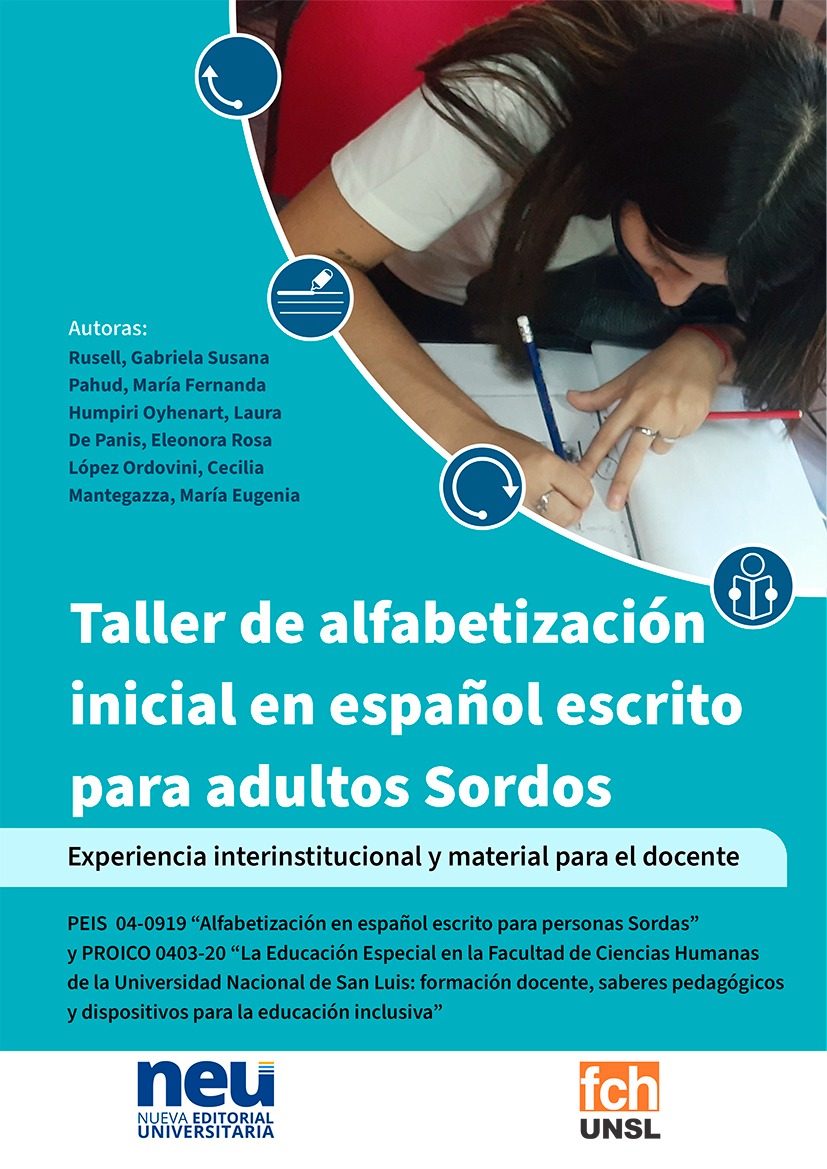 Taller de alfabetización inicial en español escrito para adultos Sordos